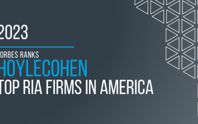 HoyleCohen ranked among the 2023 Top RIA Firms by FORBES