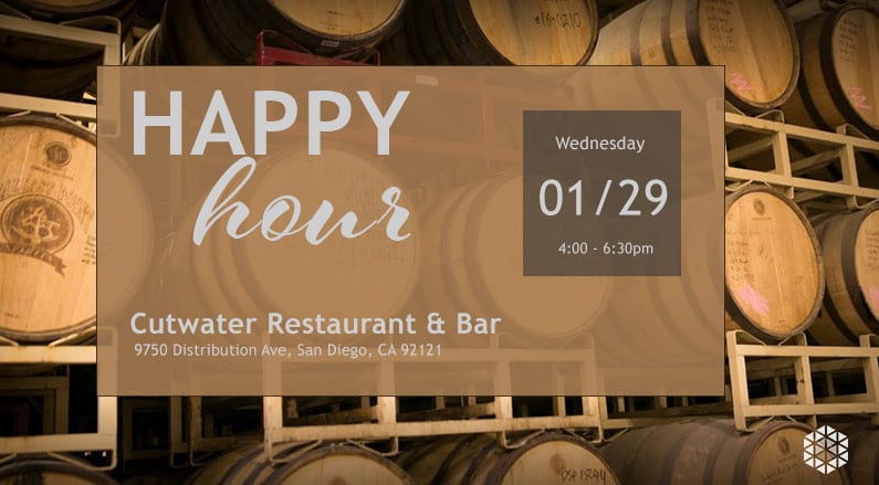 Come enjoy Happy Hour with the San Diego team