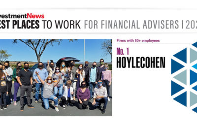 HoyleCohen Ranked #1 in Best Places to Work for Financial Advisors by Investment News