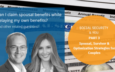 Social Security and You ~ Part 3:  Spousal, Survivor & Optimization Strategies for Couples
